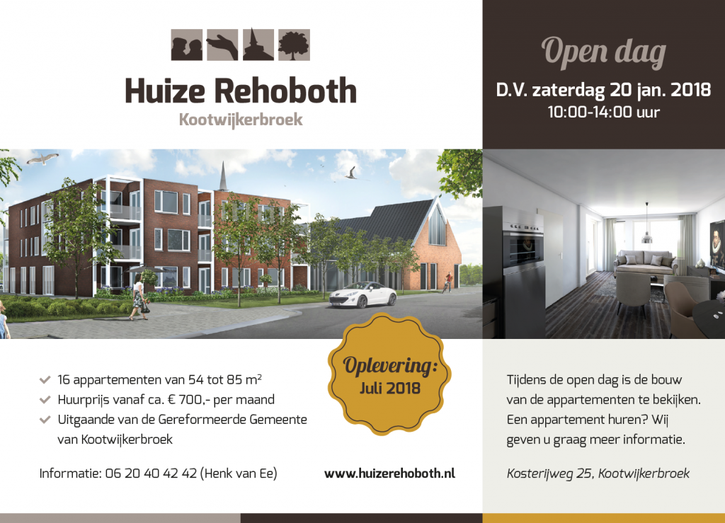 D.V. 20 januari 2018: Welkom op onze open dag!